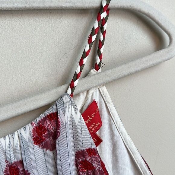 Bhanuni By Jyoti Greene Anthropologie Viscose Georgette Floral Printed Gown 10 - Picture 9 of 14